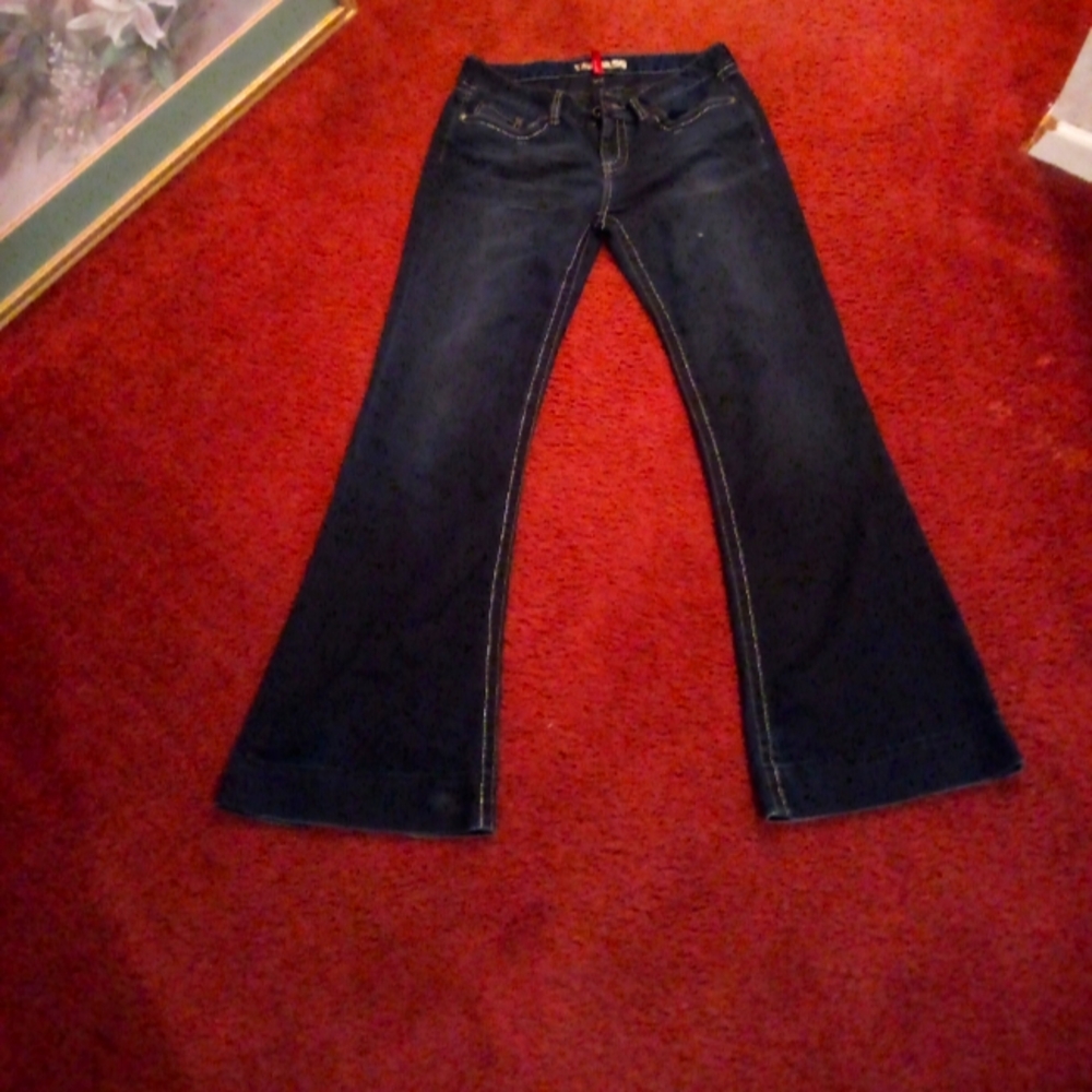 BKE starlight jeans flared* & whbm cardigan